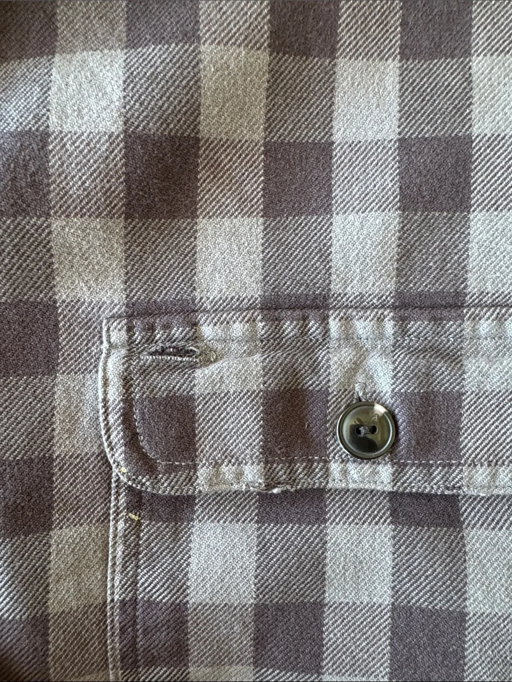J. Crew Men's Grey Plaid Button-Down Shirt